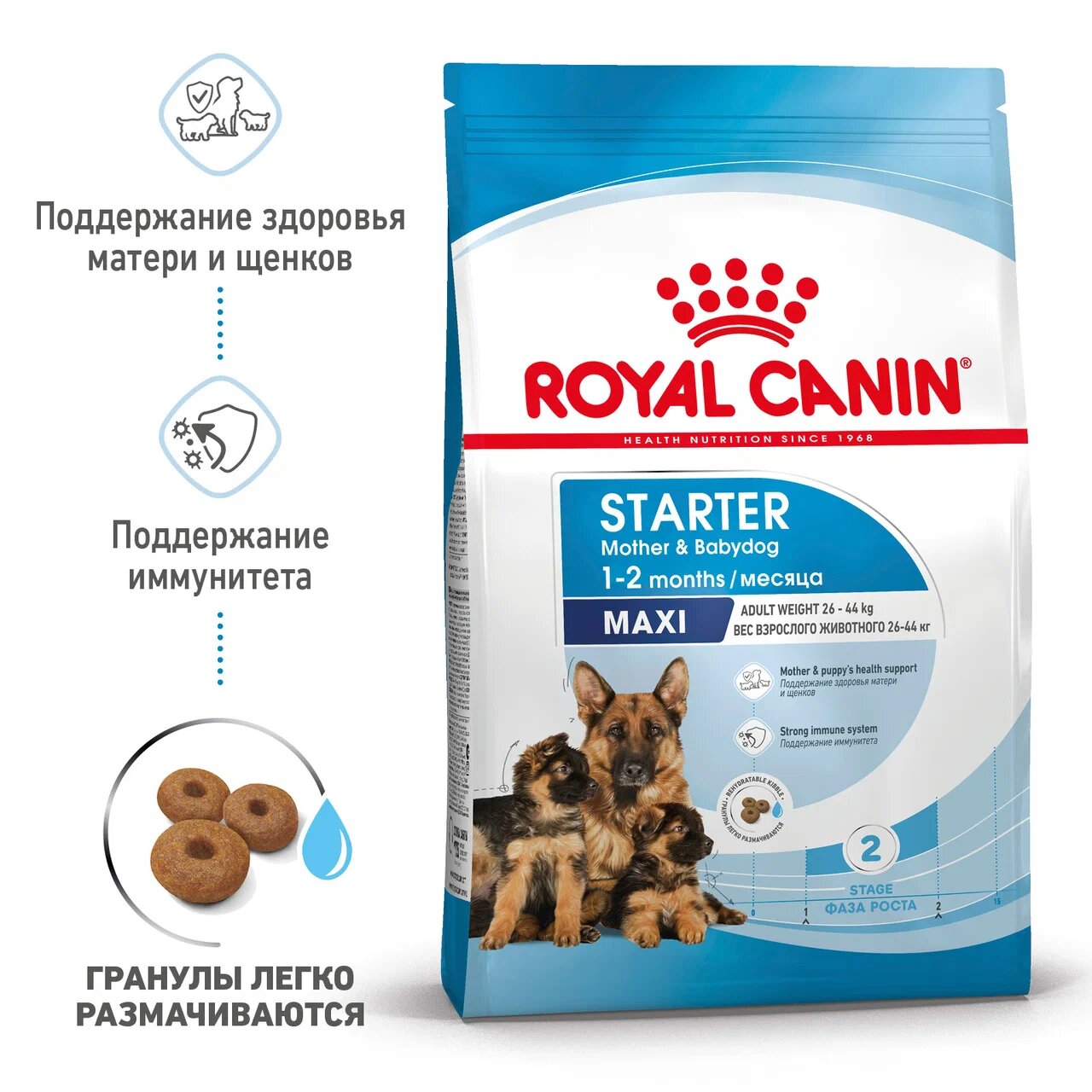 ROYAL CANIN корм для щенков Maxi Starter Mother & Babydog