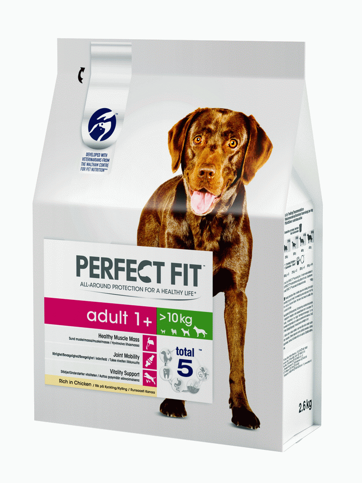PERFECT FIT для взрослых собак средних и крупных пород, 14.5 кг